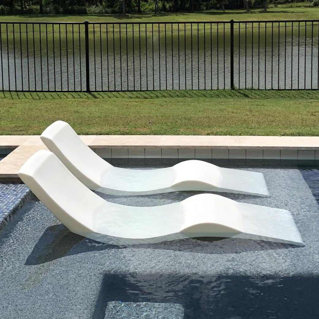 Affordable In-Pool Chaise Lounge Set - Aqua Outdoors