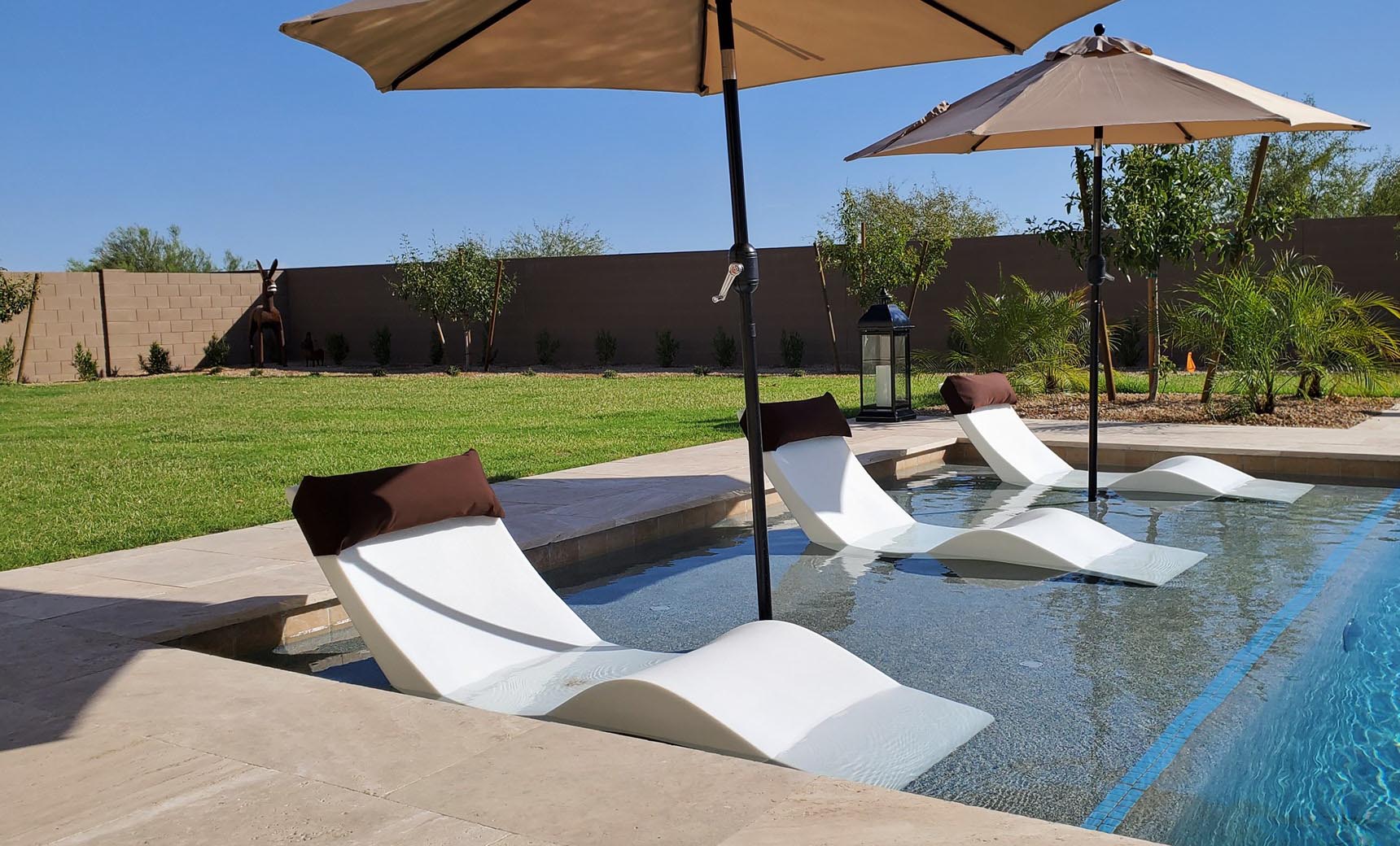 Aqua pool on sale lounge chairs