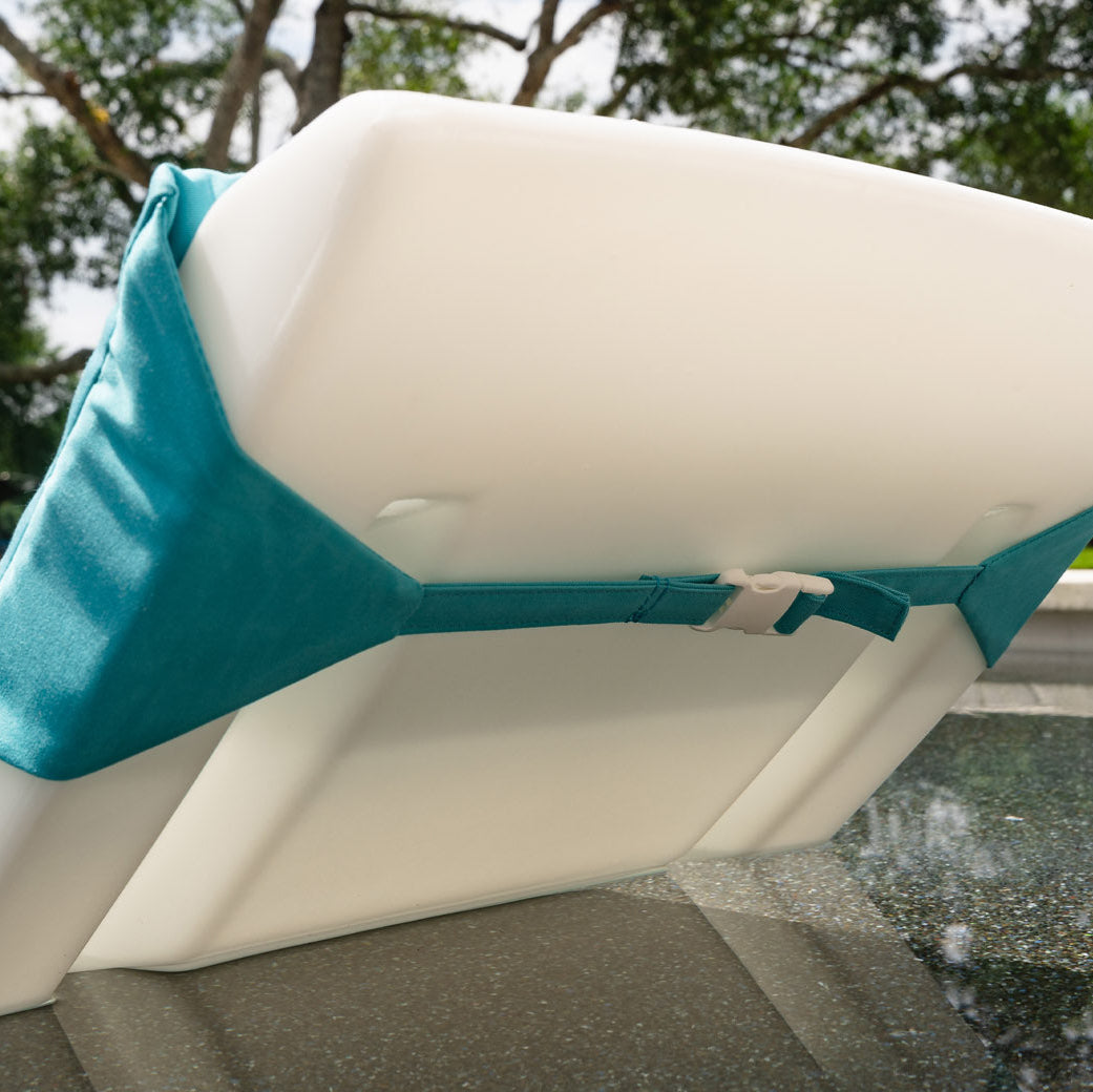 In Pool Chaise Lounge Pillow for Aqua Outdoors