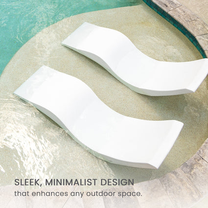 Affordable In-Pool Chaise Lounger - Aqua Outdoors
