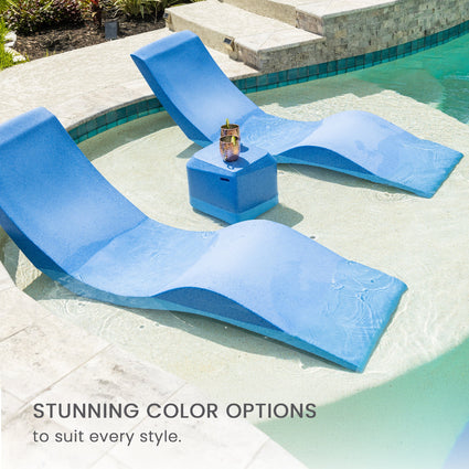 In Pool Chaise Lounger Aqua Chair - Aqua Outdoors